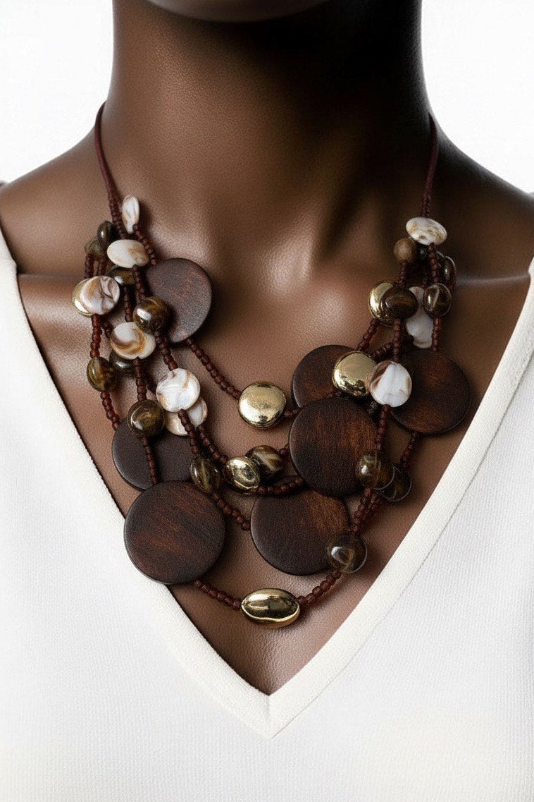 Earth Inspired Disc Necklace