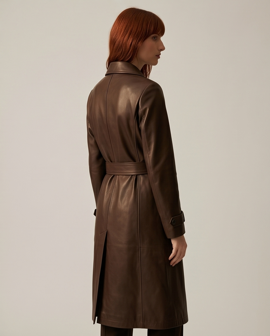 Urban Leather Trench Coat