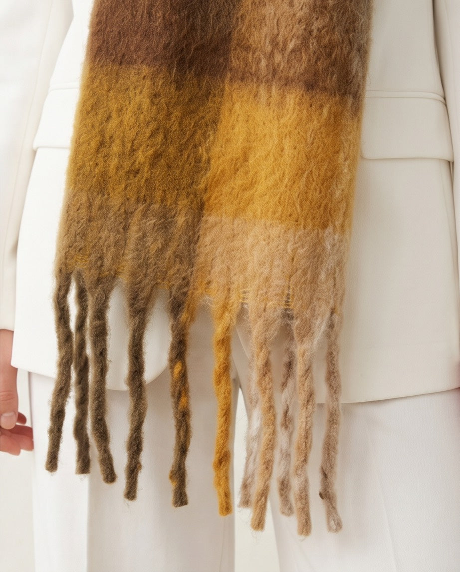 Colour Riot Scarf in Earthy Tones