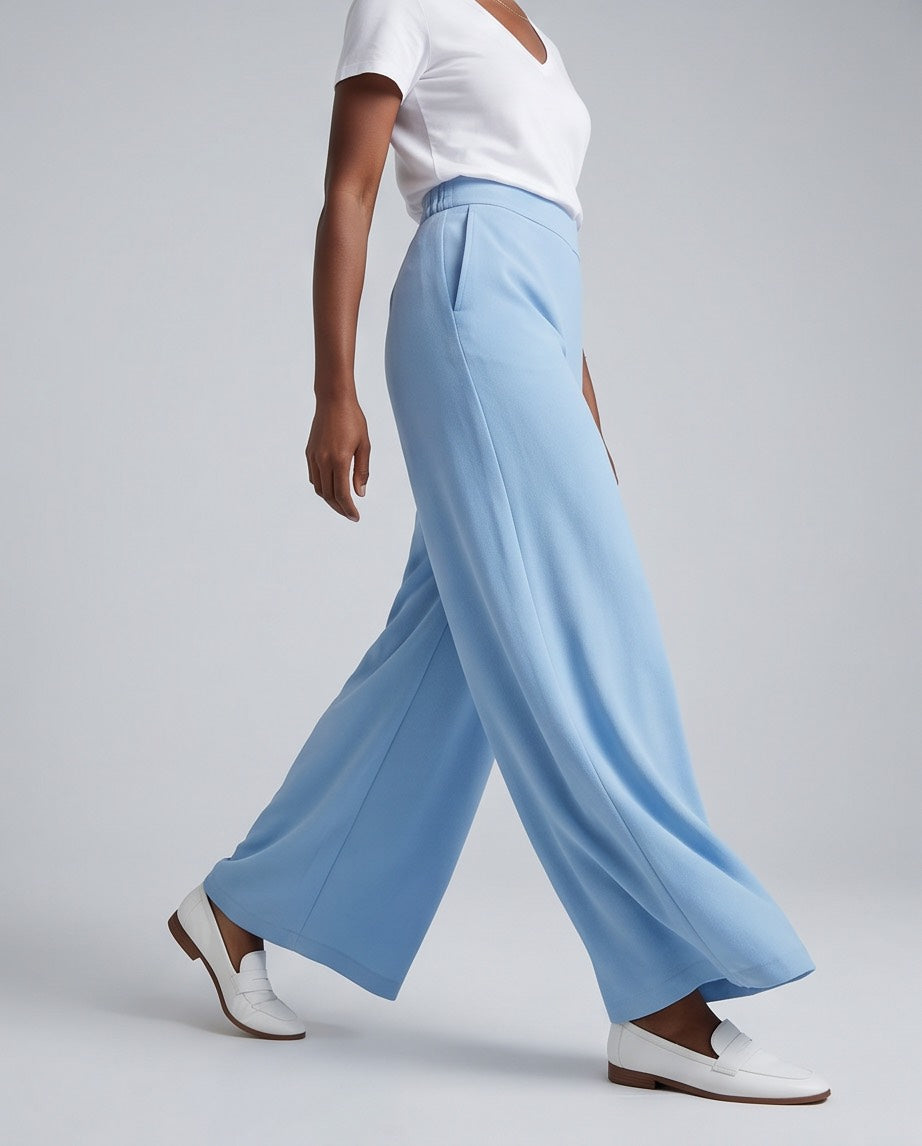 The Sky Flat Front Wide Leg Pants