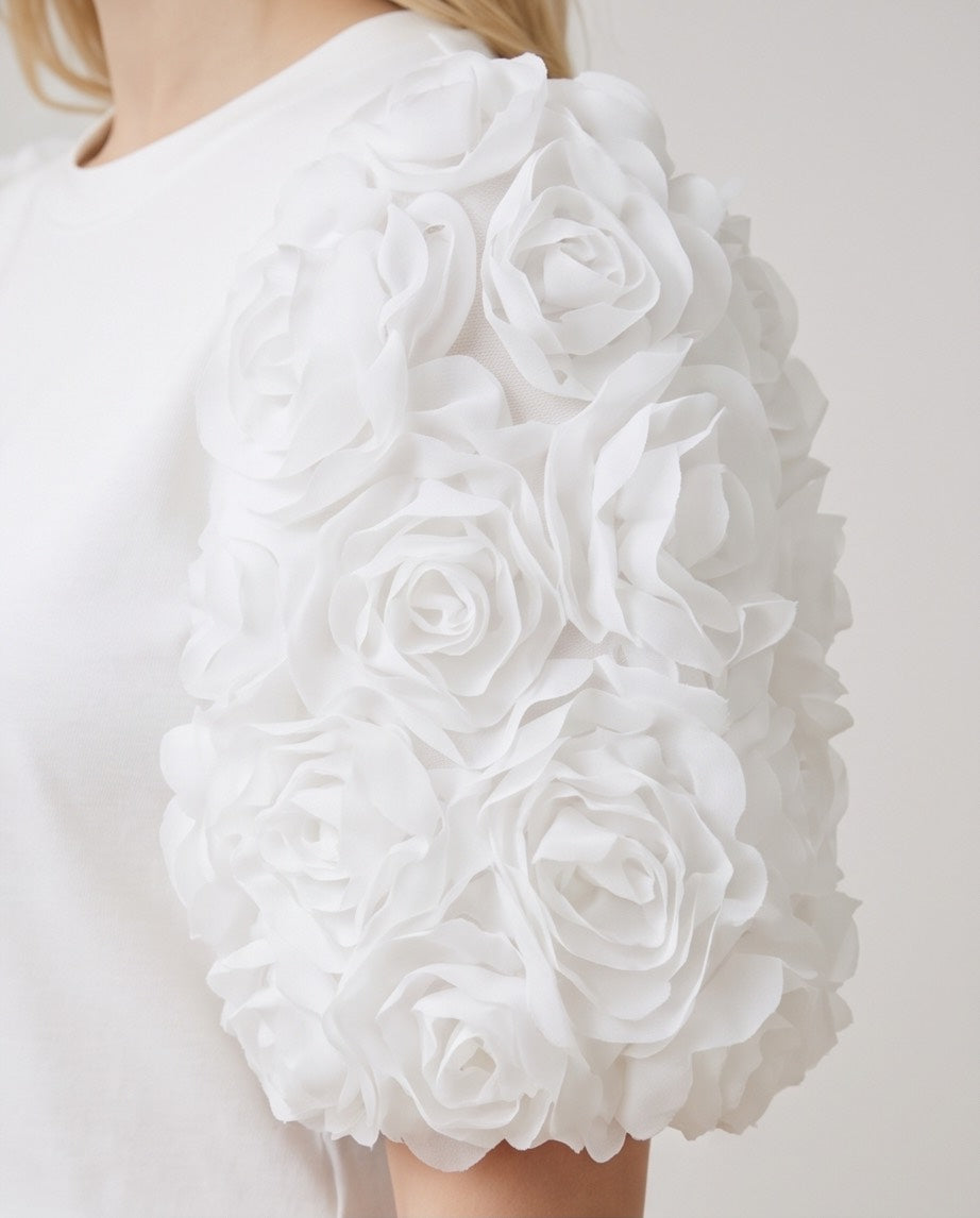 The Sculpted Rose Tee