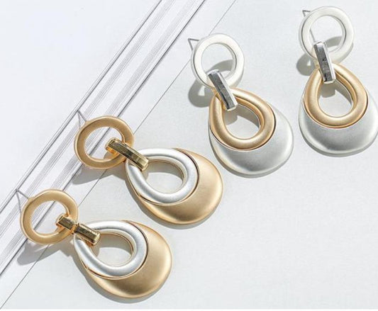 Modern Contemporary Teardrop Earrings