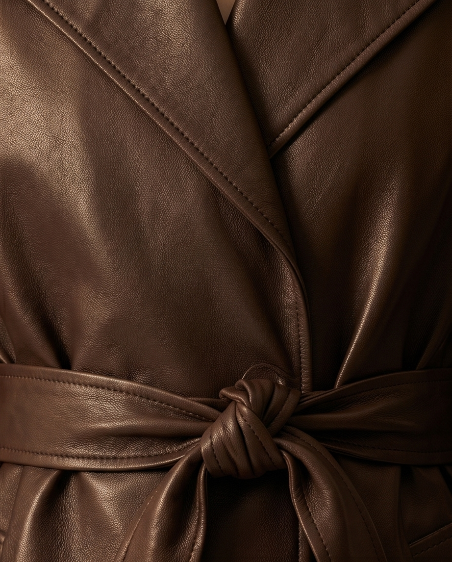 Urban Leather Trench Coat