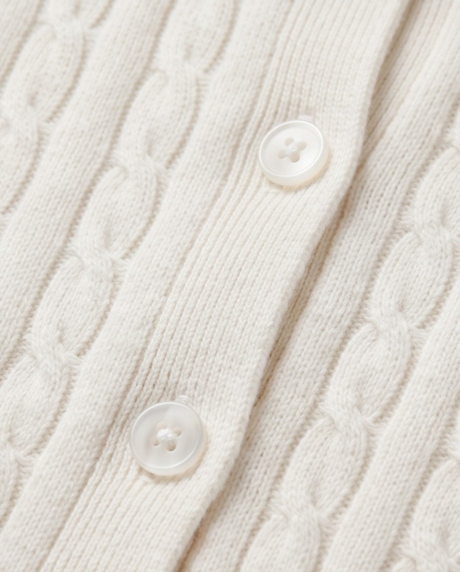 The Perfect Basic Cardigan in Off White