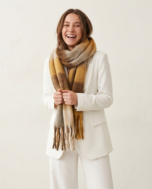 Colour Riot Scarf in Earthy Tones