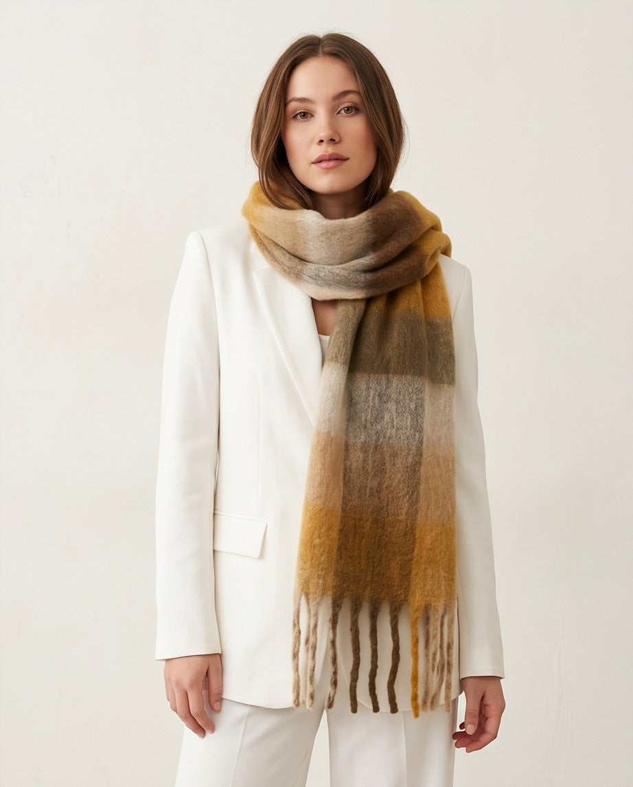 Colour Riot Scarf in Earthy Tones