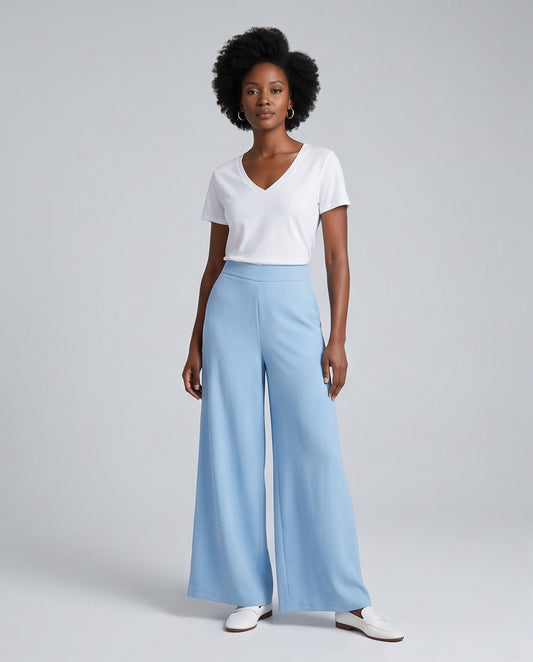 The Sky Flat Front Wide Leg Pants