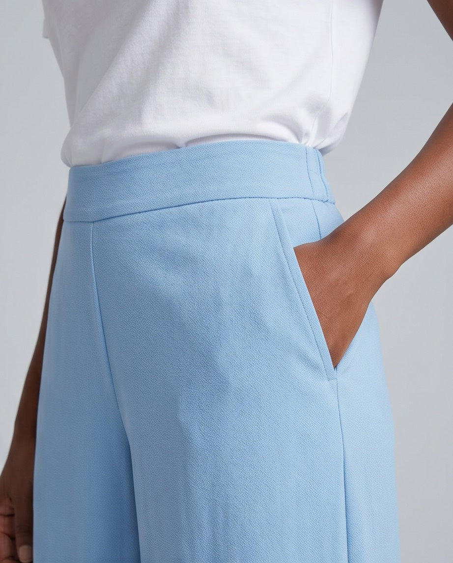 The Sky Flat Front Wide Leg Pants
